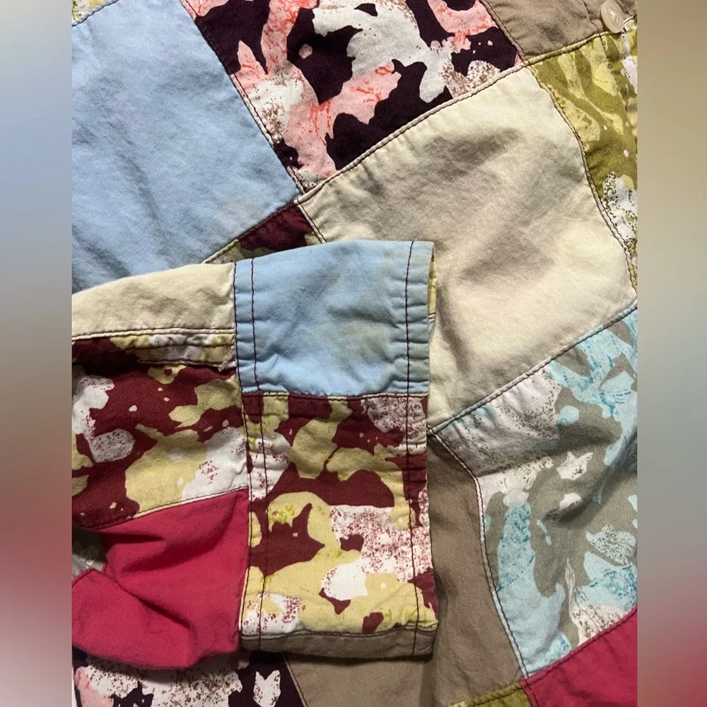 J. Crew Multicolor Patchwork Shirt - Picture 4 of 5